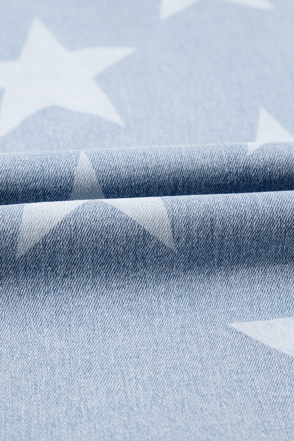 Vaqueros de talle alto con estampado de estrellas en color azul Beau en tallas grandes