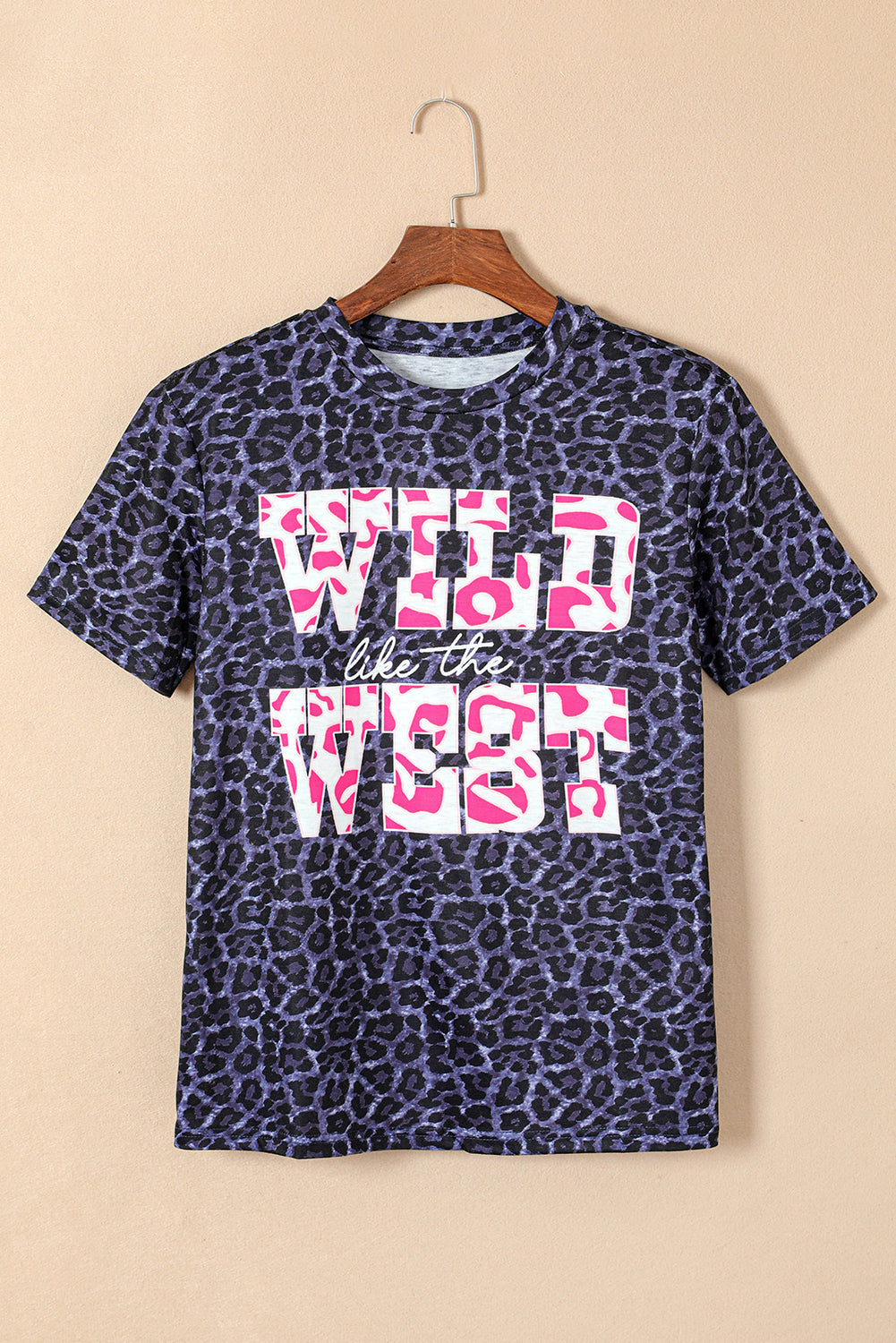 Black WILD like the WEST Leopard Tee